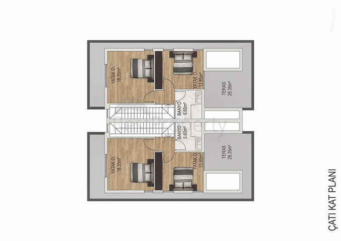 4+1 villa in Ermenek Antalya neighborhood