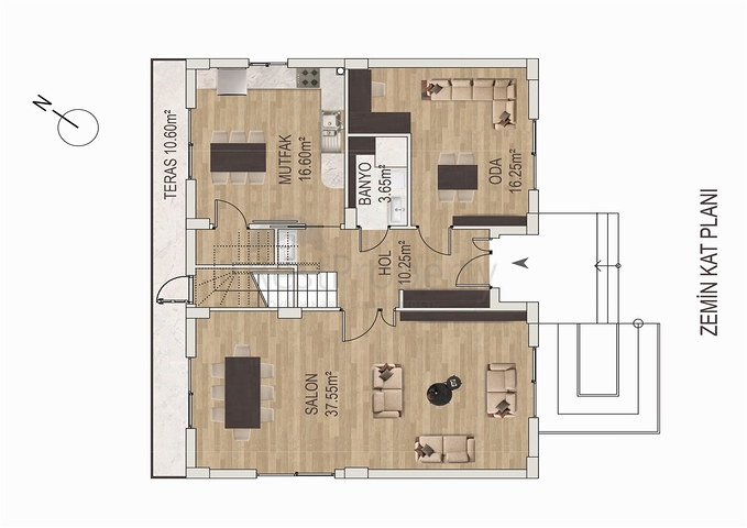 5+1 villa in Ermenek Antalya neighborhood