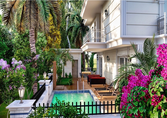 5+1 villa in Ermenek Antalya neighborhood