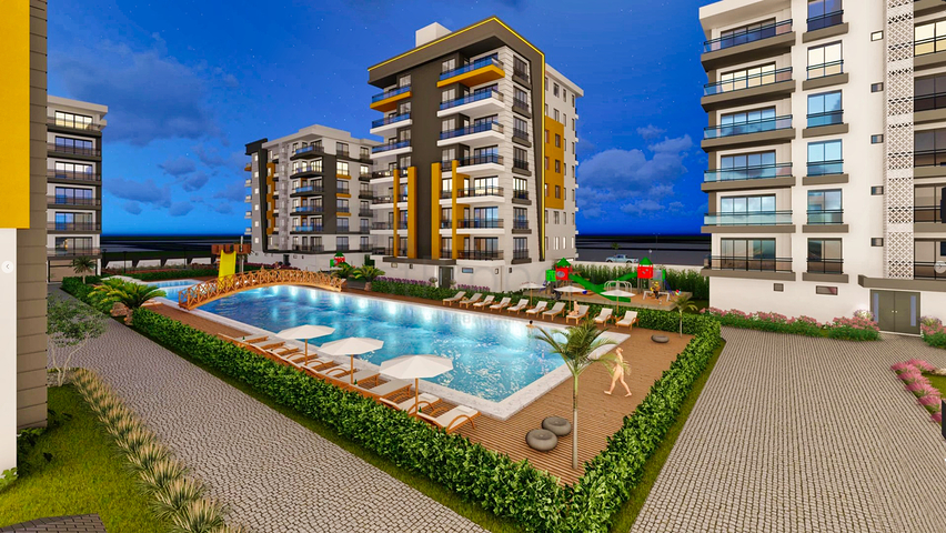 2+1 , 3+1 and 4+1 apartments in Kepez - Antalya area