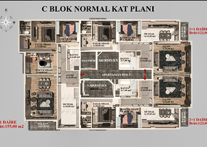 2+1 , 3+1 and 4+1 apartments in Kepez - Antalya area