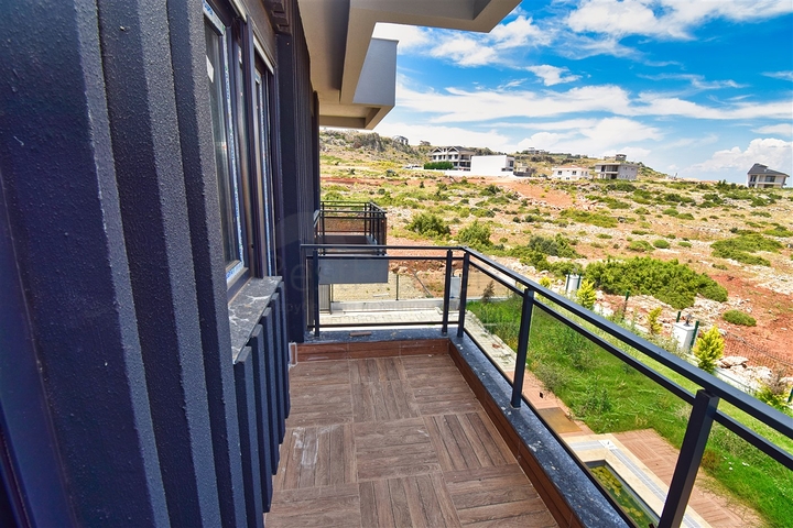 3+1 villa in the residential area of Kemeragzy - Antalya