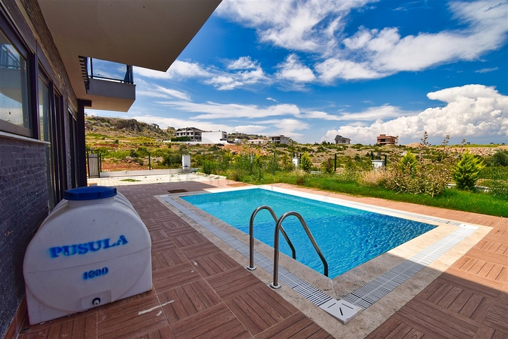 3+1 villa in the residential area of Kemeragzy - Antalya