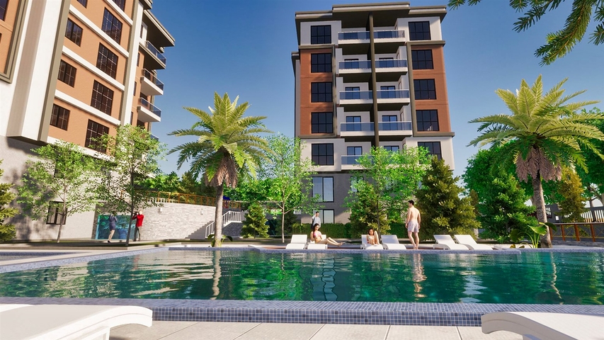1+1 apartment in Kepez - Antalya area