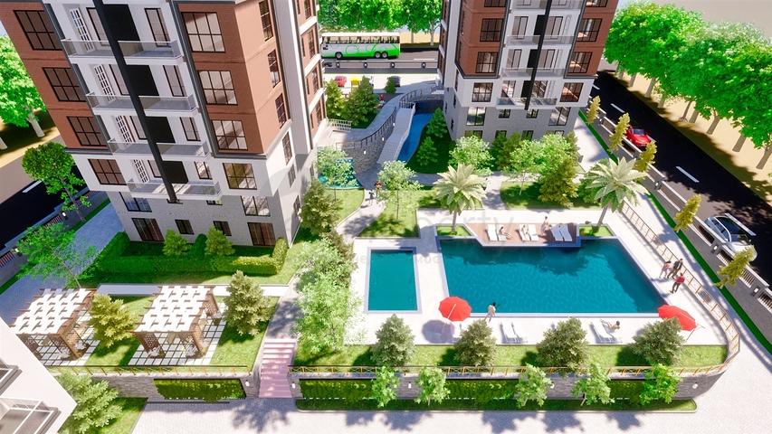 1+1 apartment in Kepez - Antalya area