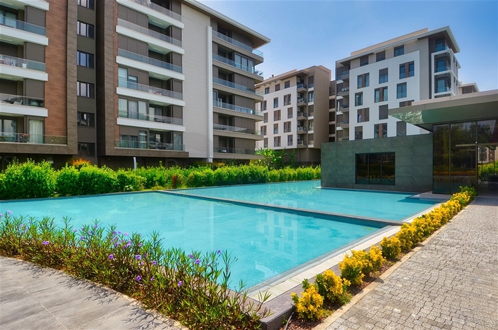 A 3+1 apartment in the Gursu - Antalya neighborhood