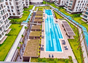 A 3+1 apartment in the Gursu - Antalya neighborhood
