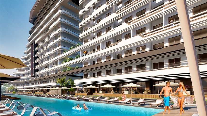 1+1 apartment in Altyntas - Antalya area 