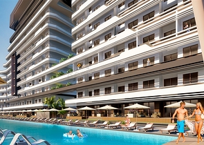 1+1 apartment in Altyntas - Antalya area 