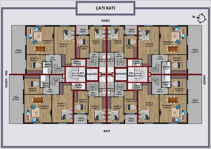 Investment project in Antalya city center 