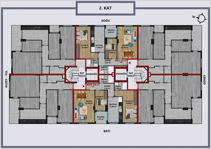 Investment project in Antalya city center 
