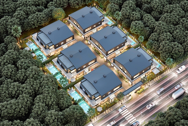 4+1 villa in Doshemealti - Antalya area