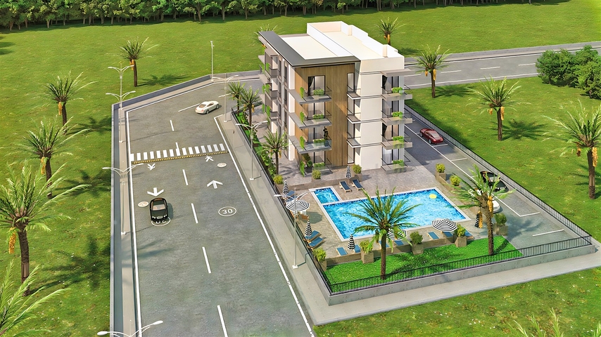 1+1 apartment in Altyntas - Antalya area 
