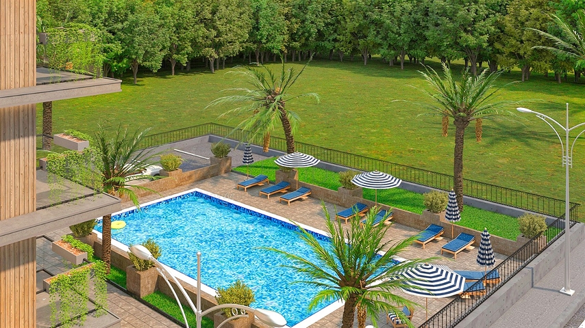 1+1 apartment in Altyntas - Antalya area 