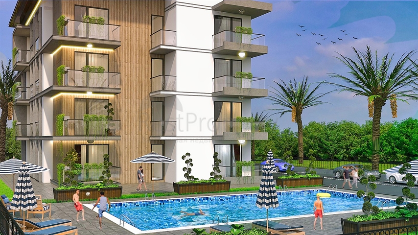 1+1 apartment in Altyntas - Antalya area 