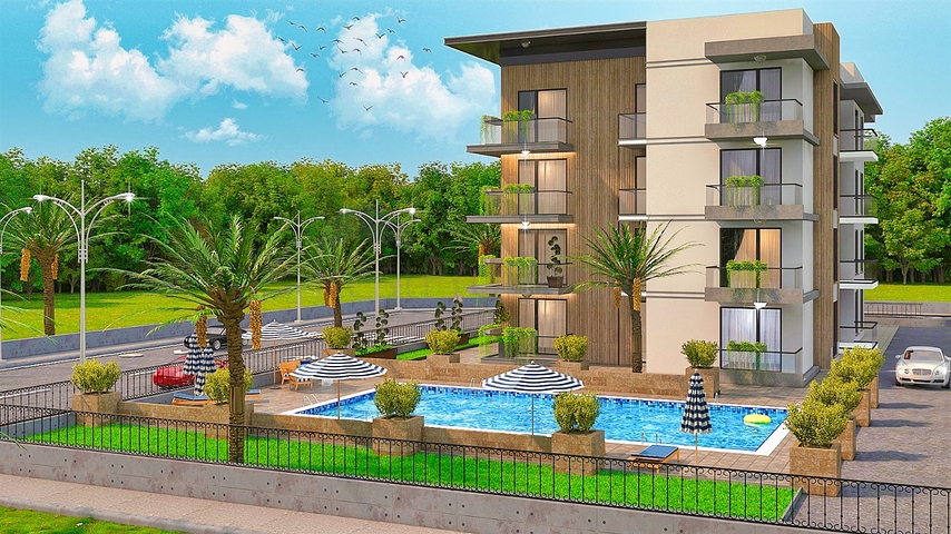 1+1 apartment in Altyntas - Antalya area 
