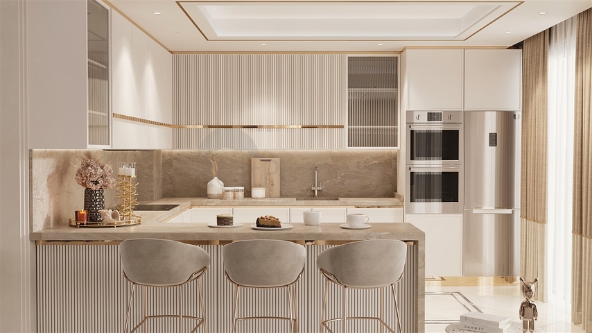 3+1 and 5+2 villas in Guzelyurt - Antalya residential area 