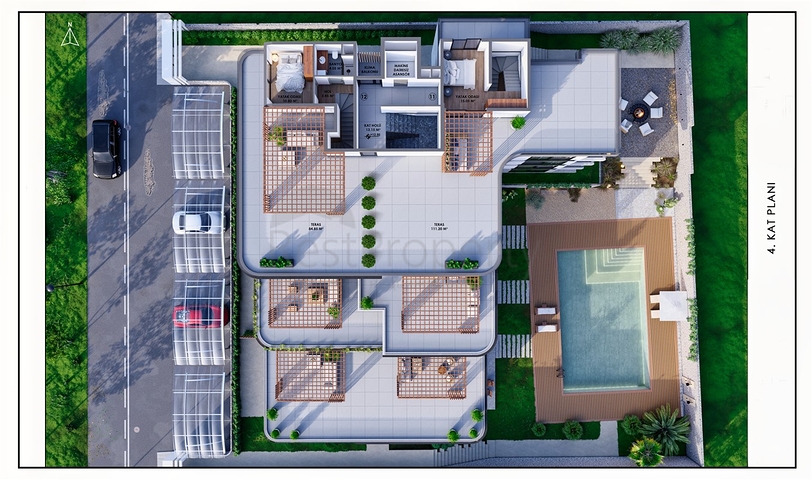 An investment project in the Guzelyurt - Antalya microdistrict 