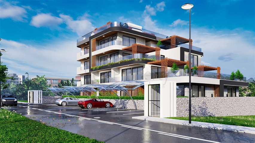 An investment project in the Guzelyurt - Antalya microdistrict 