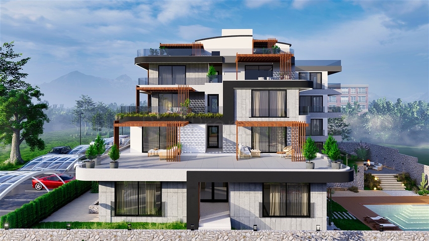 An investment project in the Guzelyurt - Antalya microdistrict 