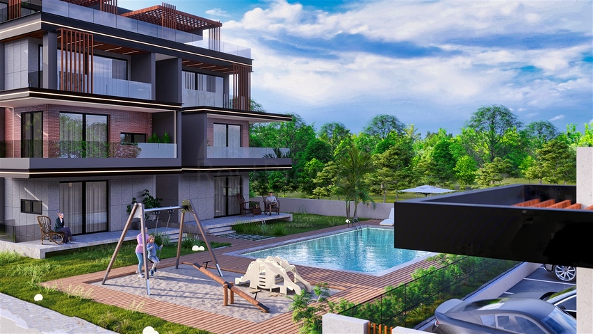 An investment project in the Guzelyurt - Antalya microdistrict 
