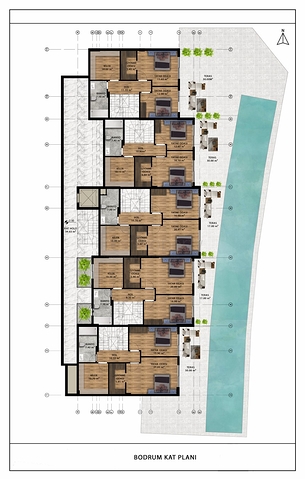 An investment project in the Guzelyurt - Antalya microdistrict 