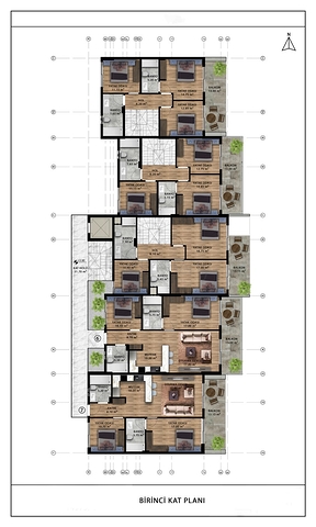 An investment project in the Guzelyurt - Antalya microdistrict 