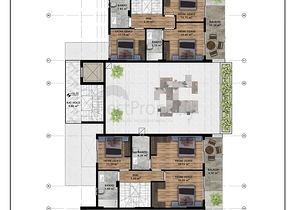 An investment project in the Guzelyurt - Antalya microdistrict 