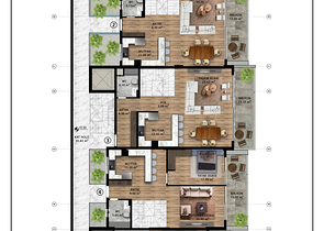 An investment project in the Guzelyurt - Antalya microdistrict 