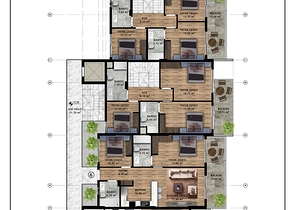 An investment project in the Guzelyurt - Antalya microdistrict 