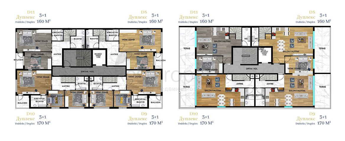 Exclusive project in the Gursu - Antalya neighborhood 