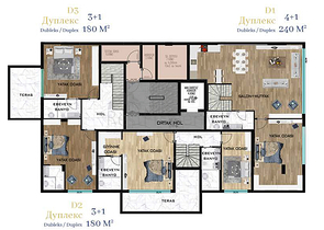 Exclusive project in the Gursu - Antalya neighborhood 