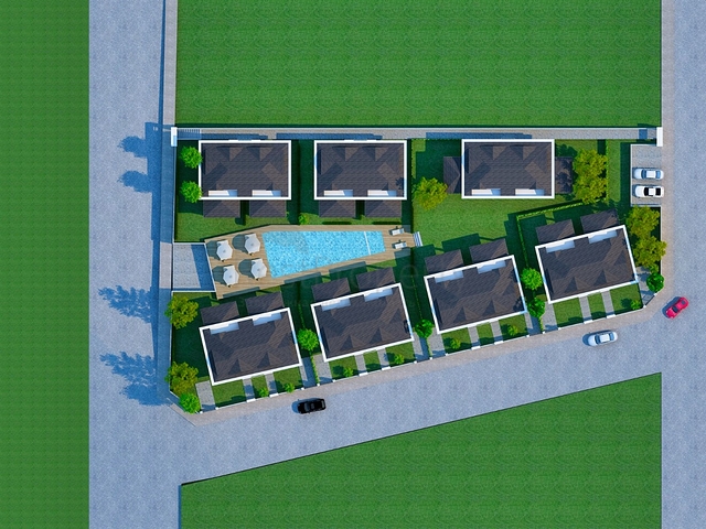 Villas in a 3+1 complex in the Kemer - Antalya area 