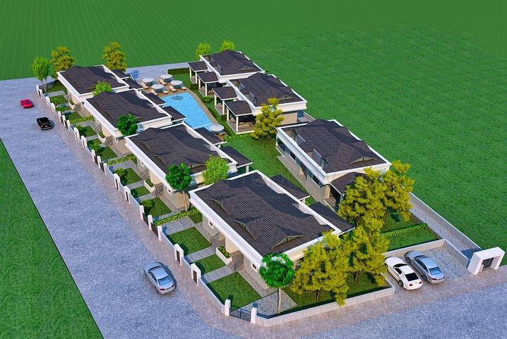 Villas in a 3+1 complex in the Kemer - Antalya area 