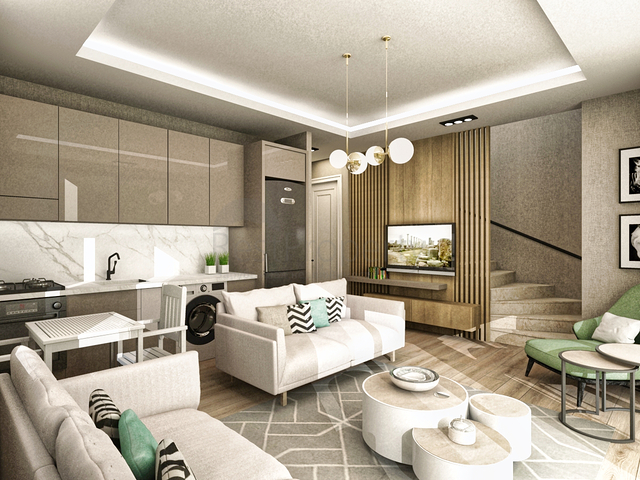 Villas in a 3+1 complex in the Kemer - Antalya area 