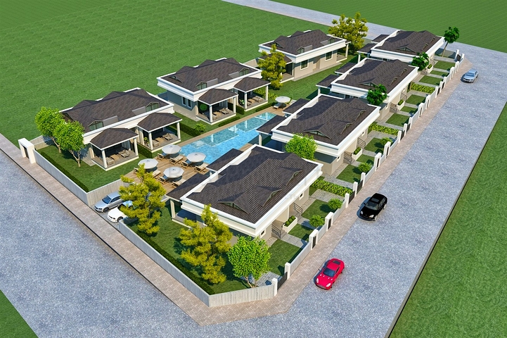 Villas in a 3+1 complex in the Kemer - Antalya area 