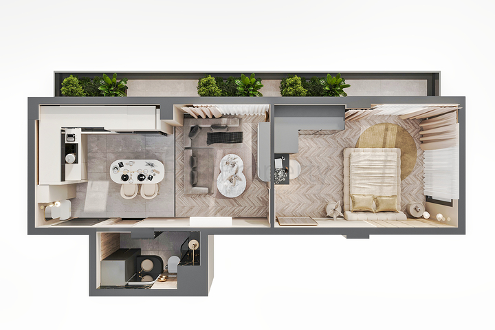 Investment project in the Genchlik - Antalya microdistrict 