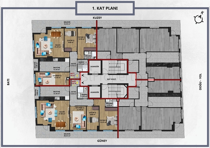 Investment project in Antalya city center 