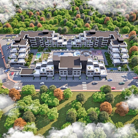 An investment project in the Hadjialyar - Antalya microdistrict 