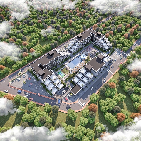 An investment project in the Hadjialyar - Antalya microdistrict 