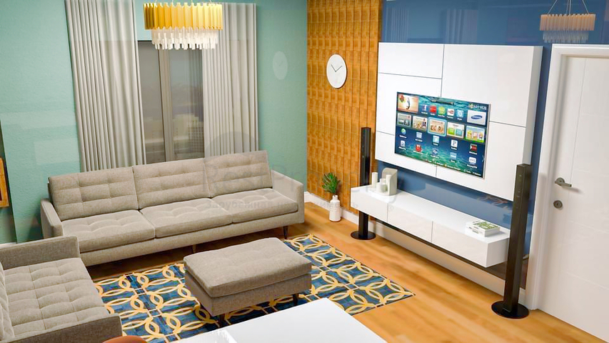 Layout apartments 1+1 2+1 in Ermenek - Antalya neighborhood 