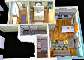 Layout apartments 1+1 2+1 in Ermenek - Antalya neighborhood 