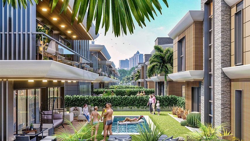 Villa investment project in Ermenek Antalya neighborhood 