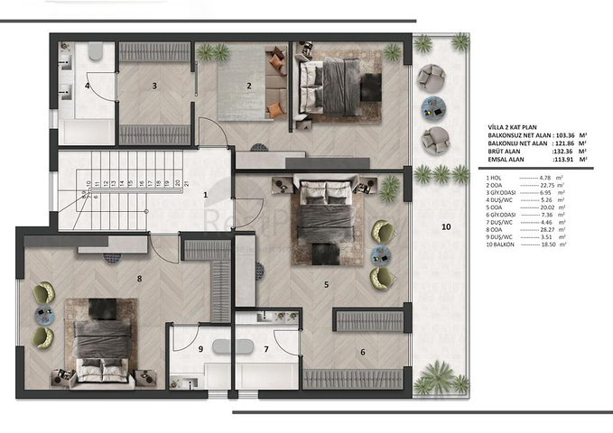 Villa investment project in Ermenek Antalya neighborhood 