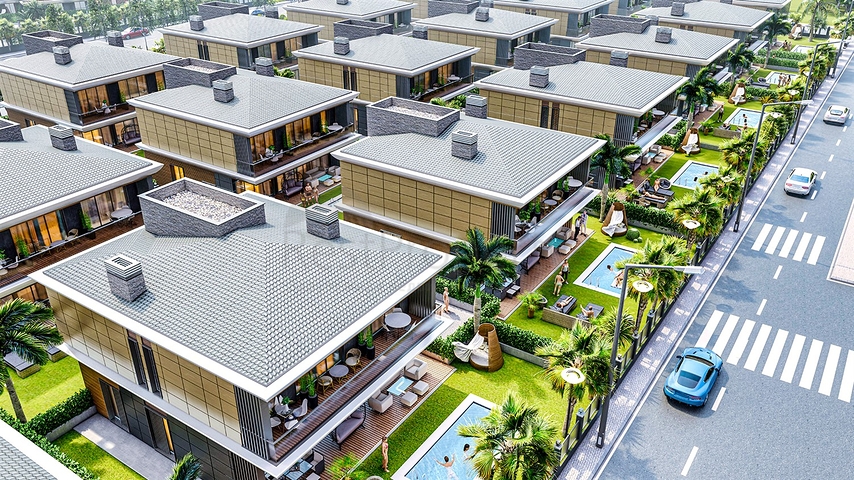 Villa investment project in Ermenek Antalya neighborhood 