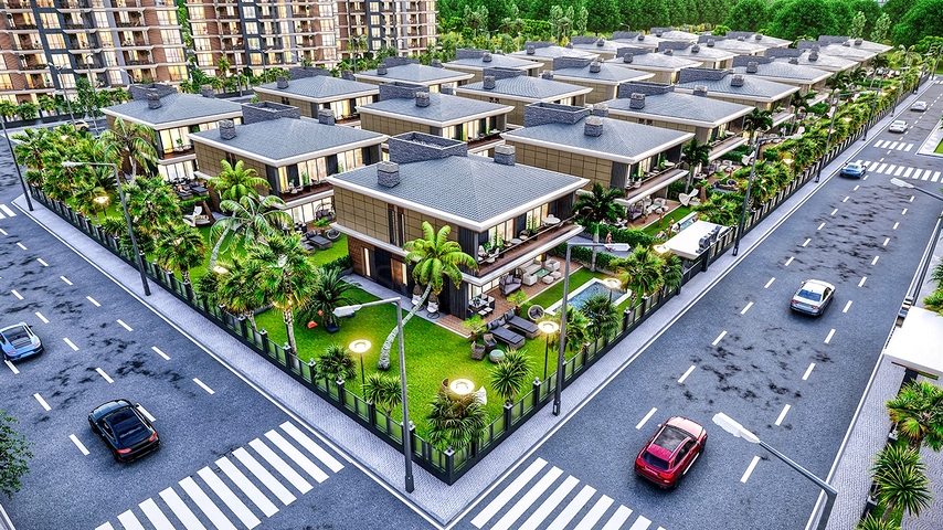 Villa investment project in Ermenek Antalya neighborhood 