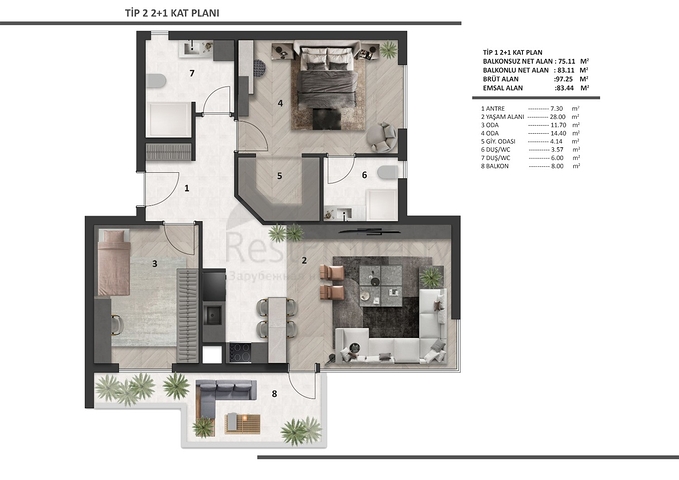 Investment project in the Altyntas - Antalya area 