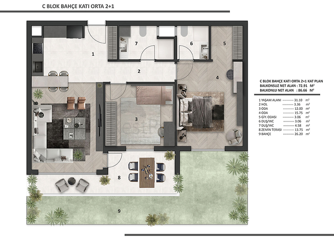 Investment project in the Altyntas - Antalya area 