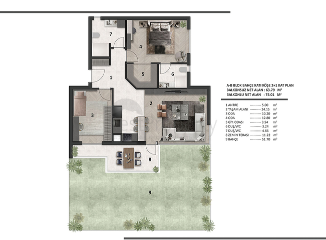 Investment project in the Altyntas - Antalya area 