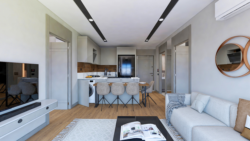 Investment project in Altynova - Antalya microdistrict 